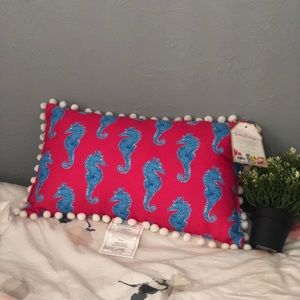 Lilly pulitzer decorative pillow.